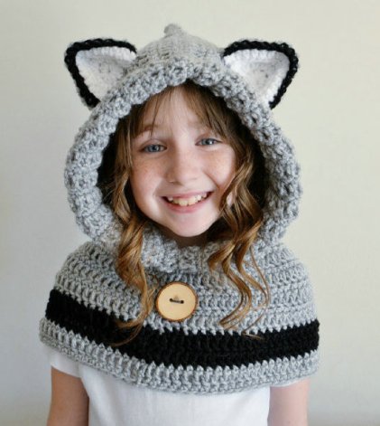 Hooded-Bear-Cowl-Animal-Hat-Hooded-Scarf-font-b-Crochet-b-font-Hoodie-font-b-Shawl